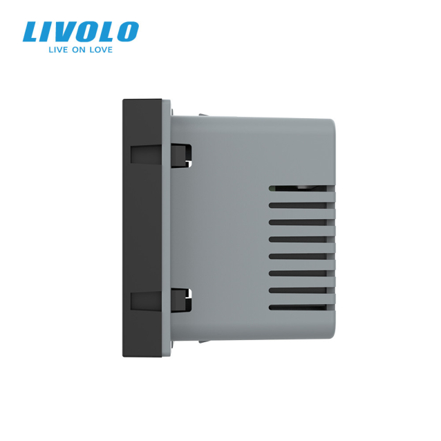 Механизм Терморегулятор со встроенным датчиком температуры Livolo черный (VL-01TM-12)