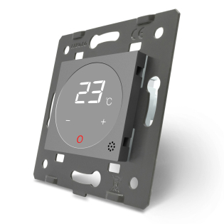 Механизм Терморегулятор со встроенным датчиком температуры Livolo серый (VL-01TM-15)