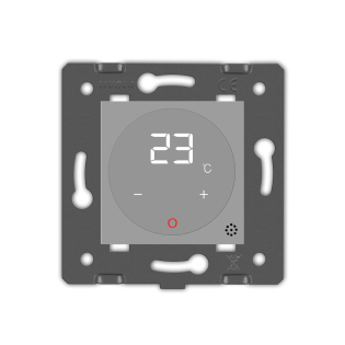 Механизм Терморегулятор со встроенным датчиком температуры Livolo серый (VL-01TM-15)