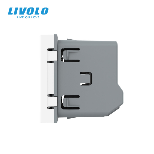 Умный механизм датчик температуры и влажности ZigBee Livolo белый (VL-FCEZ-2WP)