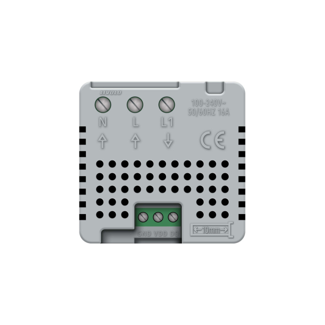 Механизм терморегулятор с выносним датчиком температуры для теплых полов Livolo белый (VL-C7-01TM2-11)