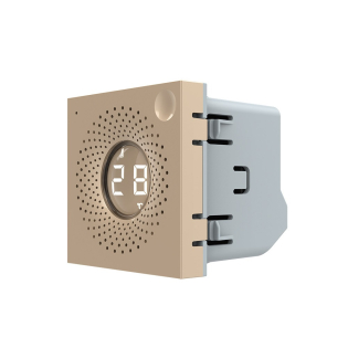 Умный механизм датчик температуры и влажности ZigBee Livolo золото (VL-FCEZ-2AP)