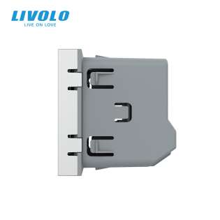 Умный механизм датчик температуры и влажности ZigBee Livolo серый (VL-FCEZ-2IP)