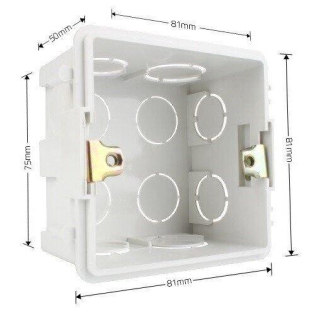 Квадратный подрозетник Livolo белый (UK-86-white)