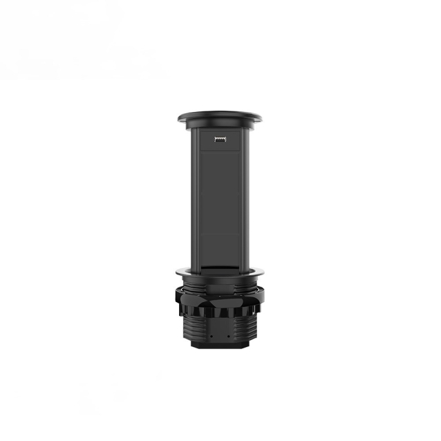 Выдвижной блок для трех розеток с USB Livolo Черный (VL-SHS021-B)