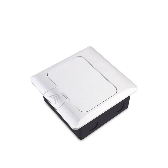 Выдвижной розеточный блок c USB-A и USB-C в стол или пол Livolo белые в сером (VL-SHS016-FCTC-FCUA.UC-S)