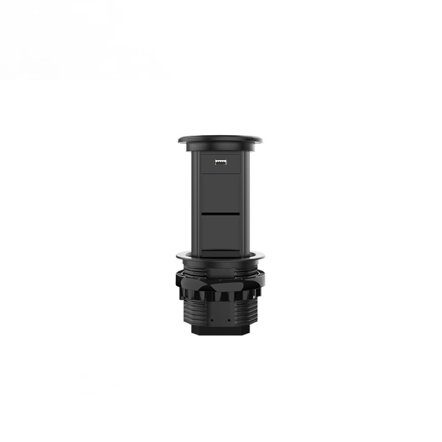 Выдвижной блок для двух розеток с USB Livolo Черный (VL-SHS019-B)