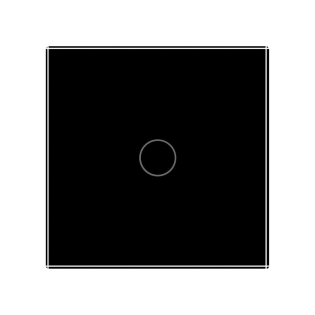 Сенсорный проходной выключатель 1 сенсор Livolo черный стекло (VL-C701S-12)