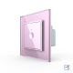 Сенсорный проходной выключатель Sense 1 сенсор Livolo розовый (722000317)