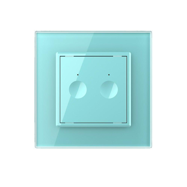 Сенсорный радиоуправляемый выключатель Sense 2 сенсора Livolo зеленый (722100218)