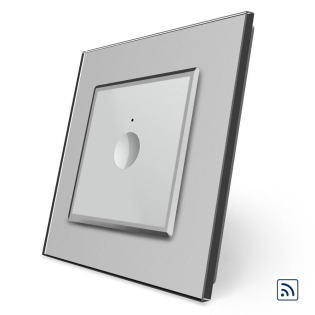 Сенсорный радиоуправляемый выключатель Sense 1 сенсор Livolo серый (722100115)