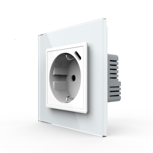 Электрическая розетка с портом USB-C Livolo белый (VL-C7CTF16A.UC18W-2WP)