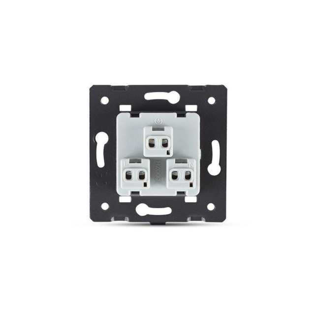 Розетка универсальная 13 стандартов в 1 Livolo белый стекло (VL-C7C1C-11)