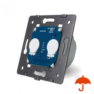 Механизм сенсорный выключатель 2 сенсора с защитой от брызг Livolo (VL-C702-IP)