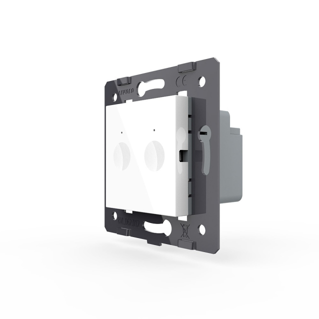 Механизм сенсорный выключатель Sense 2 сенсора Livolo белый (782000211)