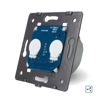 Механизм сенсорный проходной выключатель 2 сенсора Livolo (VL-FC2S-2G)