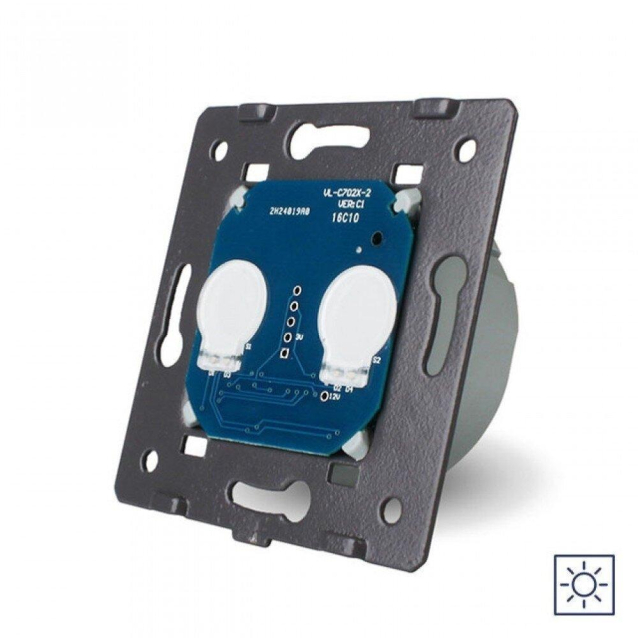 Механизм сенсорный выключатель 2 сенсора Сухой контакт Livolo (VL-FC2N-2G)