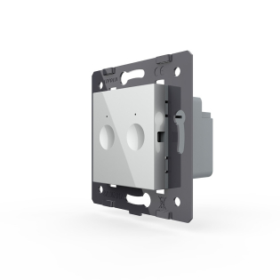 Механизм сенсорный выключатель Sense 2 сенсора Livolo серый (782000215)