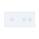 Сенсорная панель для выключателя 3 сенсора (1-2) Livolo белый стекло (C7-C1/C2-11)