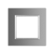 Рамка розетки 1 место Livolo серый стекло (VL-P7E-2I)