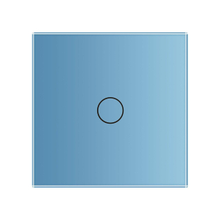 Сенсорная панель для выключателя 1 сенсор (1) Livolo голубой стекло (C7-C1-19)