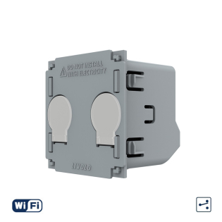 Механизм сенсорный проходной выключатель 2 канала Wi-Fi Livolo (VL-FC2SNY-2G)