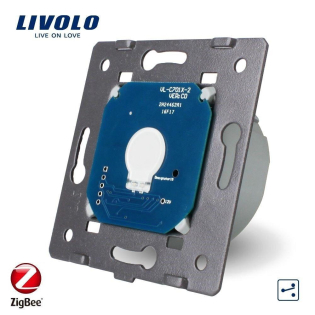Умный механизм сенсорный проходной ZigBee выключатель 1 сенсор Livolo (VL-C701SZ)