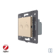 Умный механизм сенсорный ZigBee выключатель для роллет Sense Livolo золото (VL-FC2WZ-2AP)