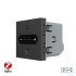 Умный механизм сенсорный проходной диммер Livolo черный ZigBee (VL-FC1SDZ-2BP)