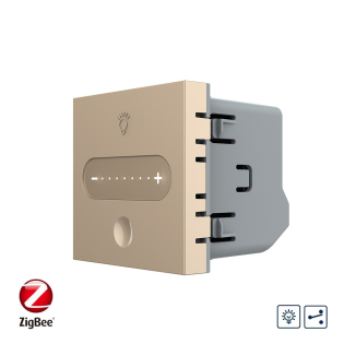 Умный механизм сенсорный проходной диммер Livolo золото ZigBee (VL-FC1SDZ-2AP)