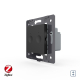 Умный механизм сенсорный ZigBee выключатель для роллет Sense Livolo черный (VL-FC2WZ-2BP)