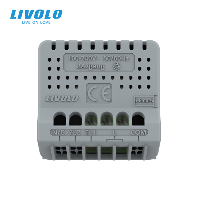 Умный механизм сенсорный диммер Livolo серый ZigBee (VL-FC1DZ-2IP)
