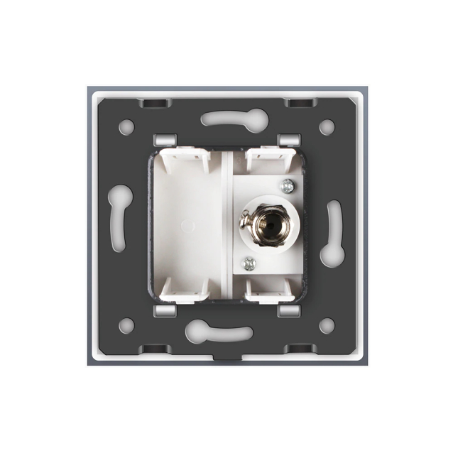 Розетка ТВ Livolo белый стекло (VL-C791V-11)