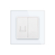 Розетка компьютерная RJ-45 Livolo белый стекло (VL-C791C-11)