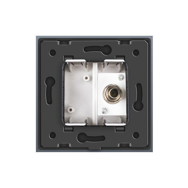 Розетка спутниковая SAT Livolo серый стекло (VL-C791ST-15)