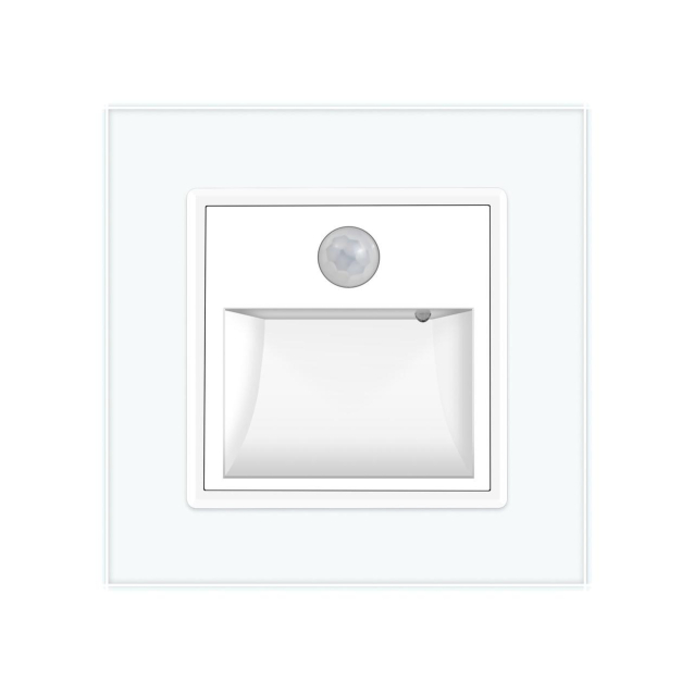 Светильник для лестниц подсветка пола с датчиком движения Livolo белый стекло (722800511)