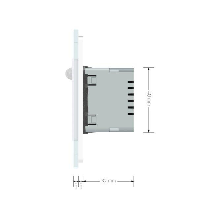 Светильник для лестниц подсветка пола с датчиком движения Livolo белый стекло (722800511)