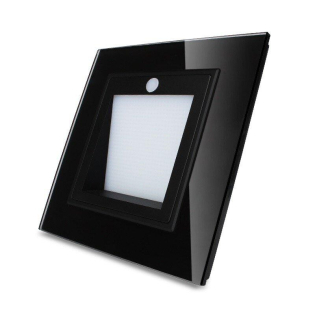 Светильник для лестниц подсветка пола с датчиком освещенности Livolo черный (W291JD-12)