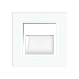 Светильник для лестниц подсветка пола Livolo белый стекло (VL-C7FCL1-2WP)