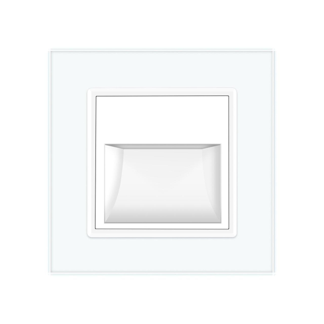 Светильник для лестниц подсветка пола Livolo белый стекло (VL-C7FCL1-2WP)