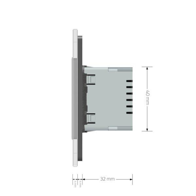 Светильник для лестниц подсветка пола Livolo белый стекло (VL-C7FCL1-2WP)