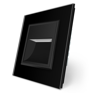 Светильник для лестниц подсветка пола Livolo черный стекло (722800612)