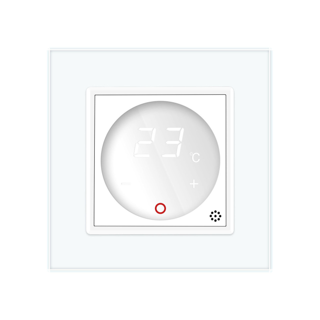 Терморегулятор с выносним датчиком температуры для теплых полов Livolo белый (VL-C701TM2-11)