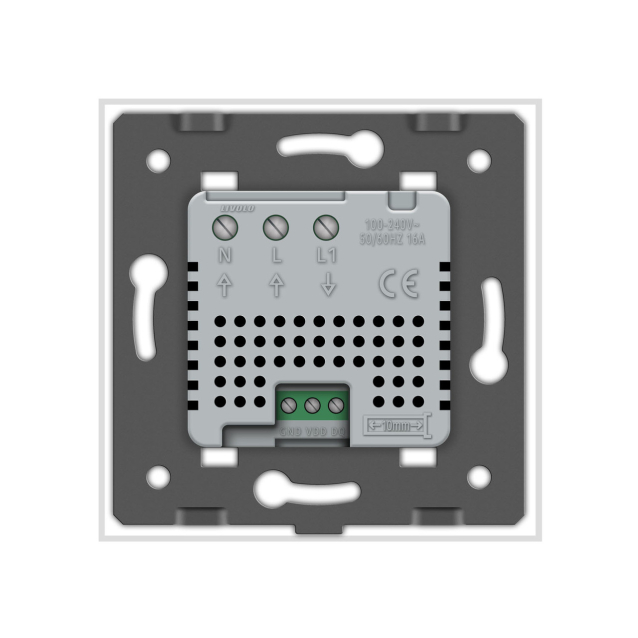 Терморегулятор с выносним датчиком температуры для теплых полов Livolo белый (VL-C701TM2-11)