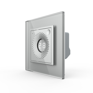 Умный датчик температуры и влажности ZigBee термометр гигрометр Livolo серый (VL-FCEZ-2IP-15)