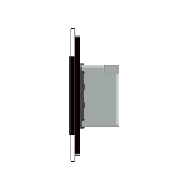 Терморегулятор со встроенным датчиком температуры Сухой контакт для котлов Livolo черный (VL-C701TM3-12)