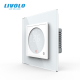 Цифровий сенсорний термостат керування конвектором Livolo білий (VL-C7-FCA-2WPS72)