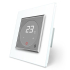 Терморегулятор со встроенным датчиком температуры Livolo белый серый (VL-C701TM-11/15)