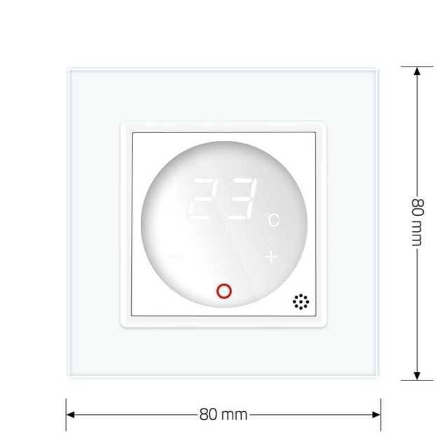 Терморегулятор со встроенным датчиком температуры Livolo белый (VL-C701TM-11)