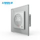 Цифровой сенсорный термостат Livolo серый (VL-C7-FCA-2IPS72)